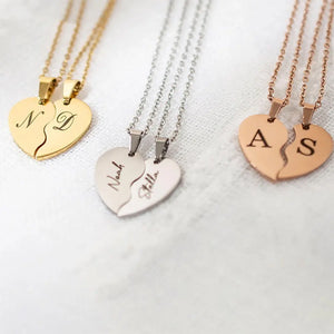 Personalized Stainless Steel Heart-shaped Necklace Maiden-Art