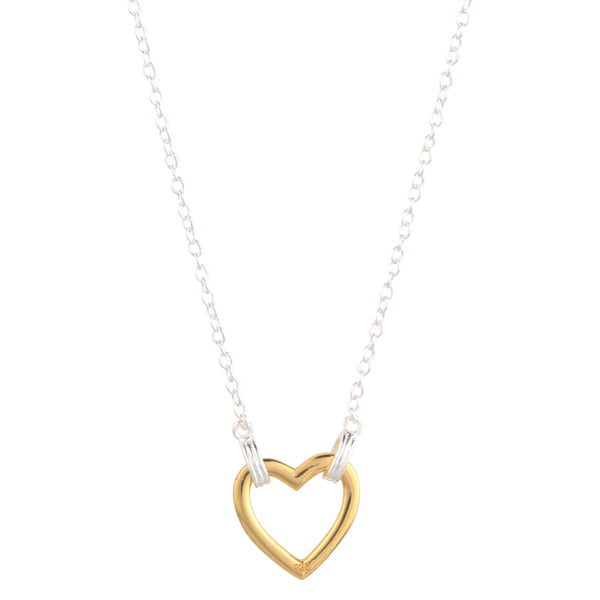 18K Gold Plated Heart Pendant Necklace Nichestar