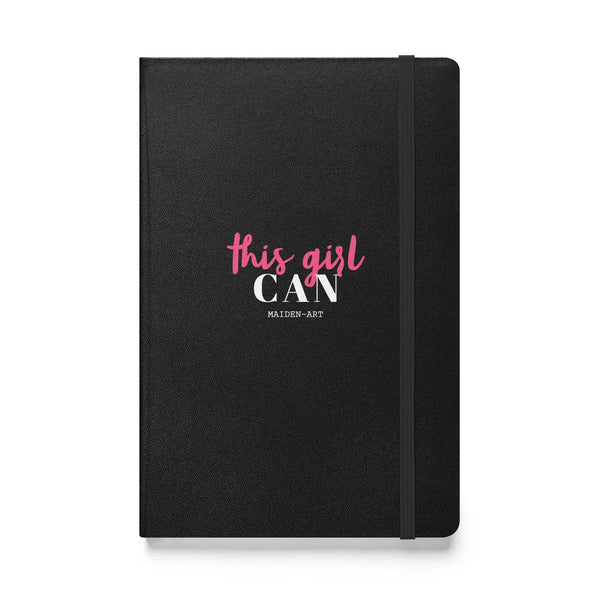 This Girl Can Hardcover bound notebook - JournalBook Maiden-Art