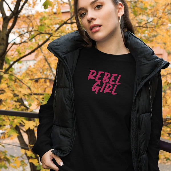 Rebel Girl Unisex Long Sleeve Tee Maiden-Art