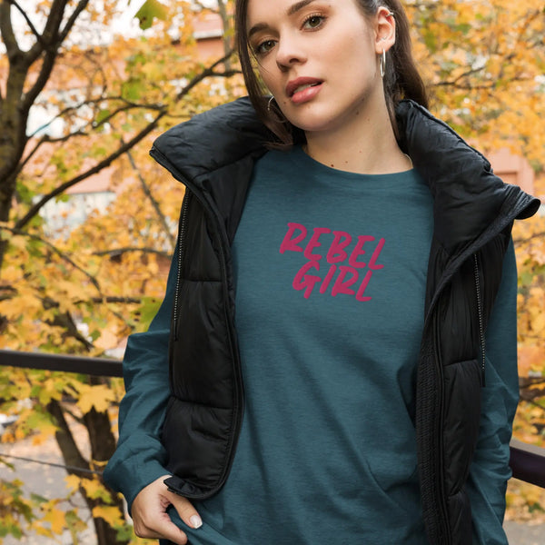 Rebel Girl Unisex Long Sleeve Tee Maiden-Art