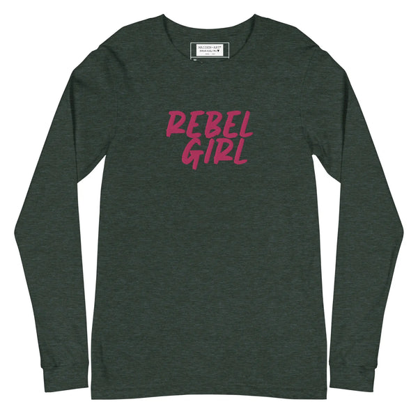 Rebel Girl Unisex Long Sleeve Tee Maiden-Art