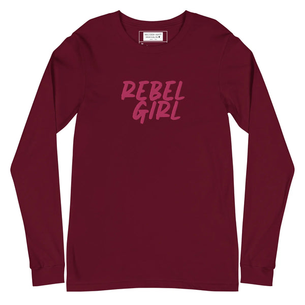 Rebel Girl Unisex Long Sleeve Tee Maiden-Art