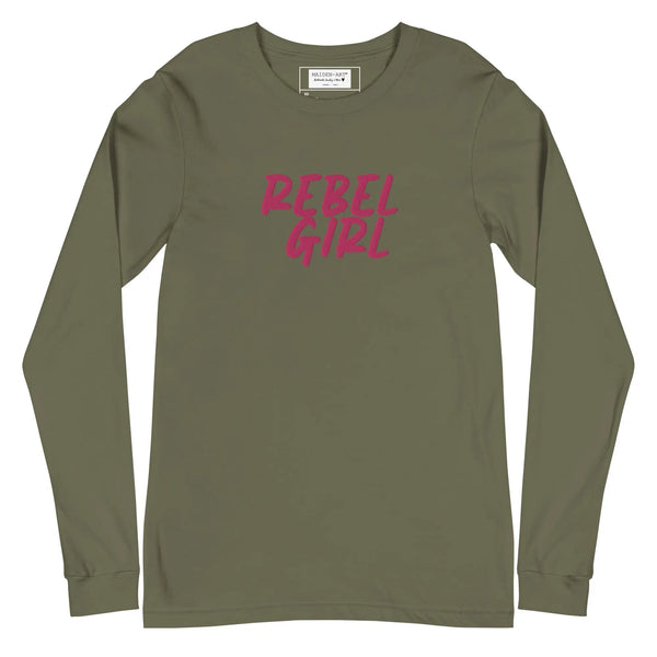 Rebel Girl Unisex Long Sleeve Tee Maiden-Art