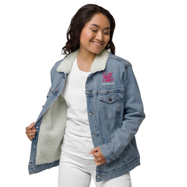 Denim sherpa jacket REBEL GIRL Maiden-Art